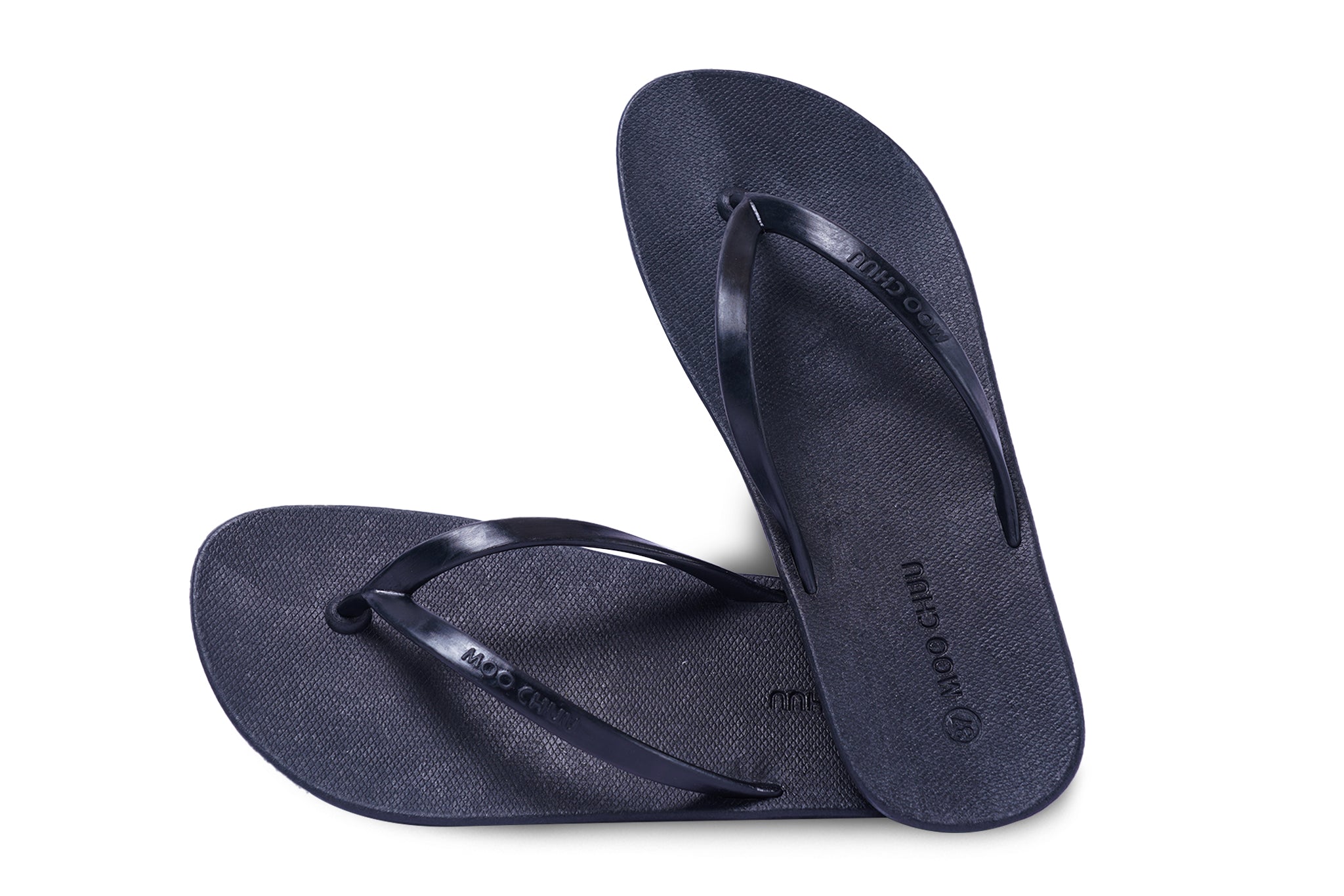 Black strap best sale flip flops