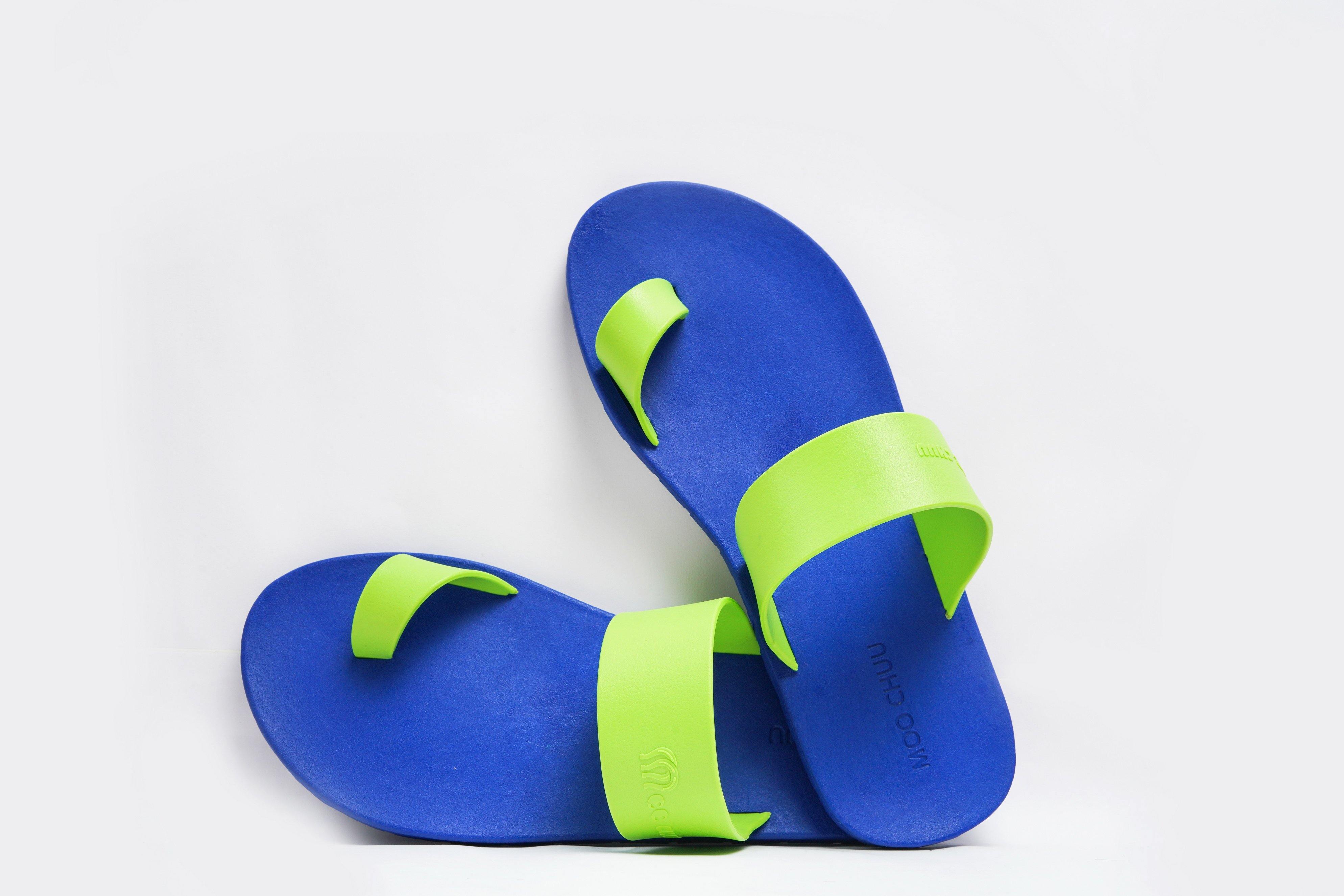 Pop Thumb Blue Sole Lime Strap