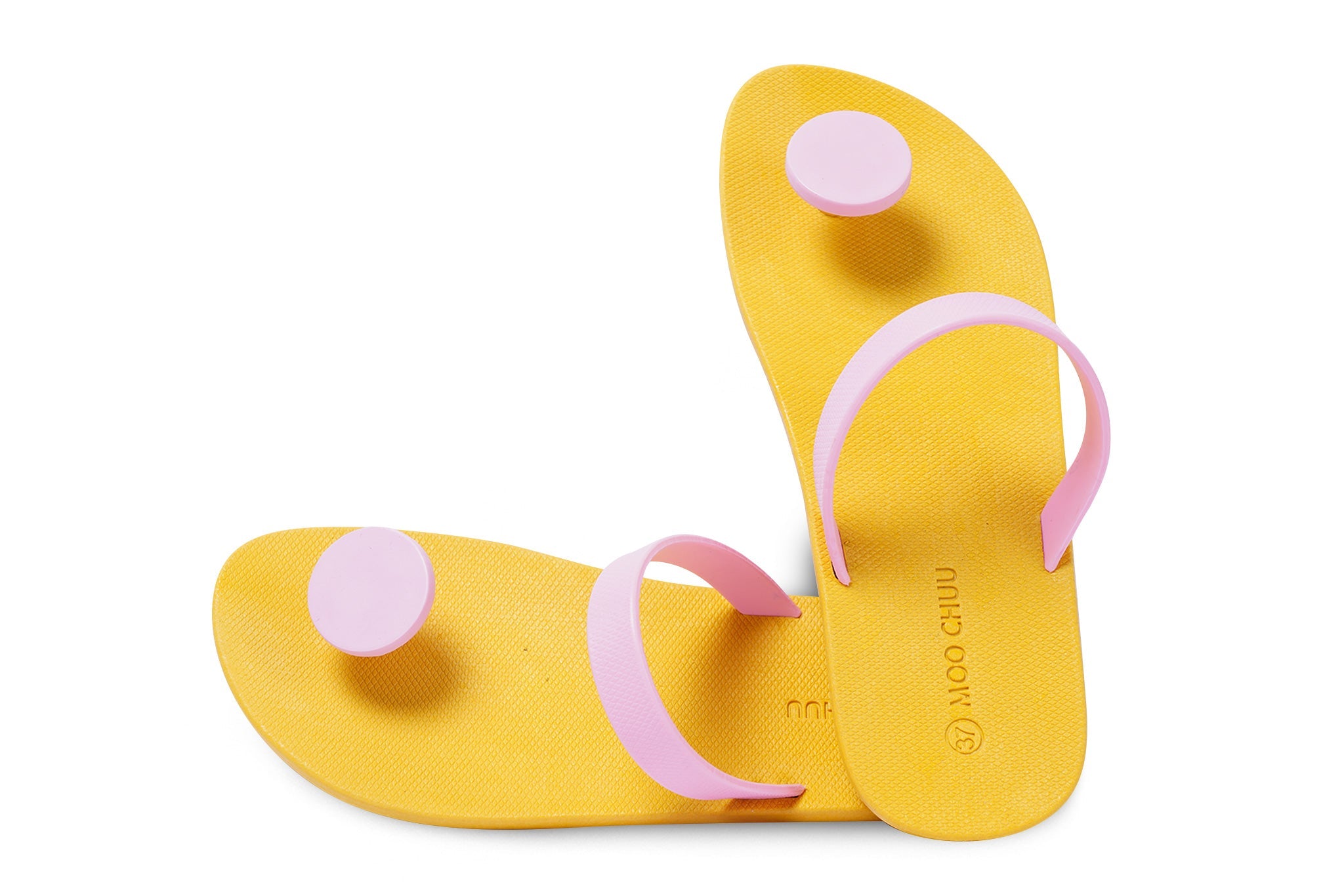 Sweety Dot Yellow Sole Light Pink Strap