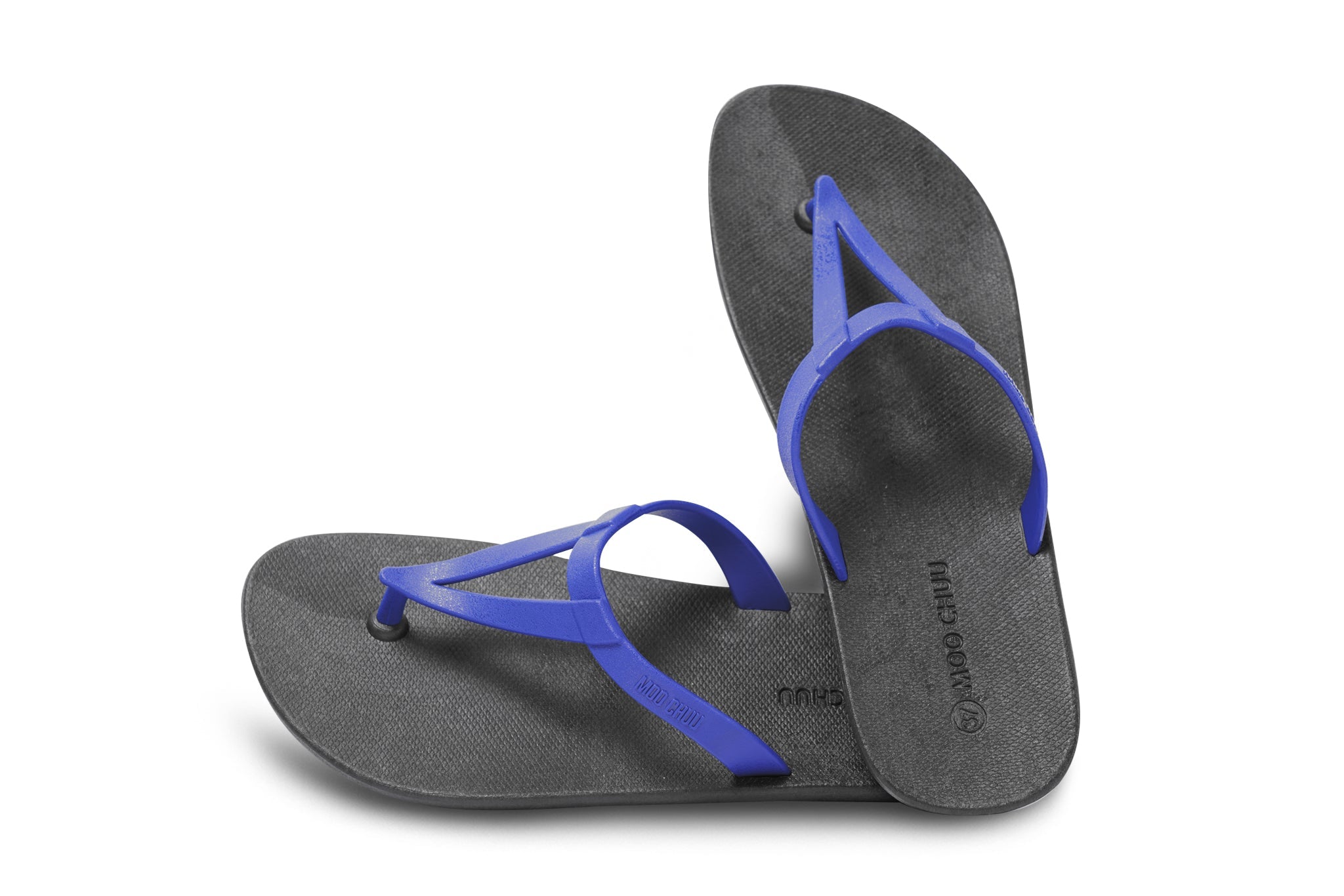 Black and hotsell blue flip flops