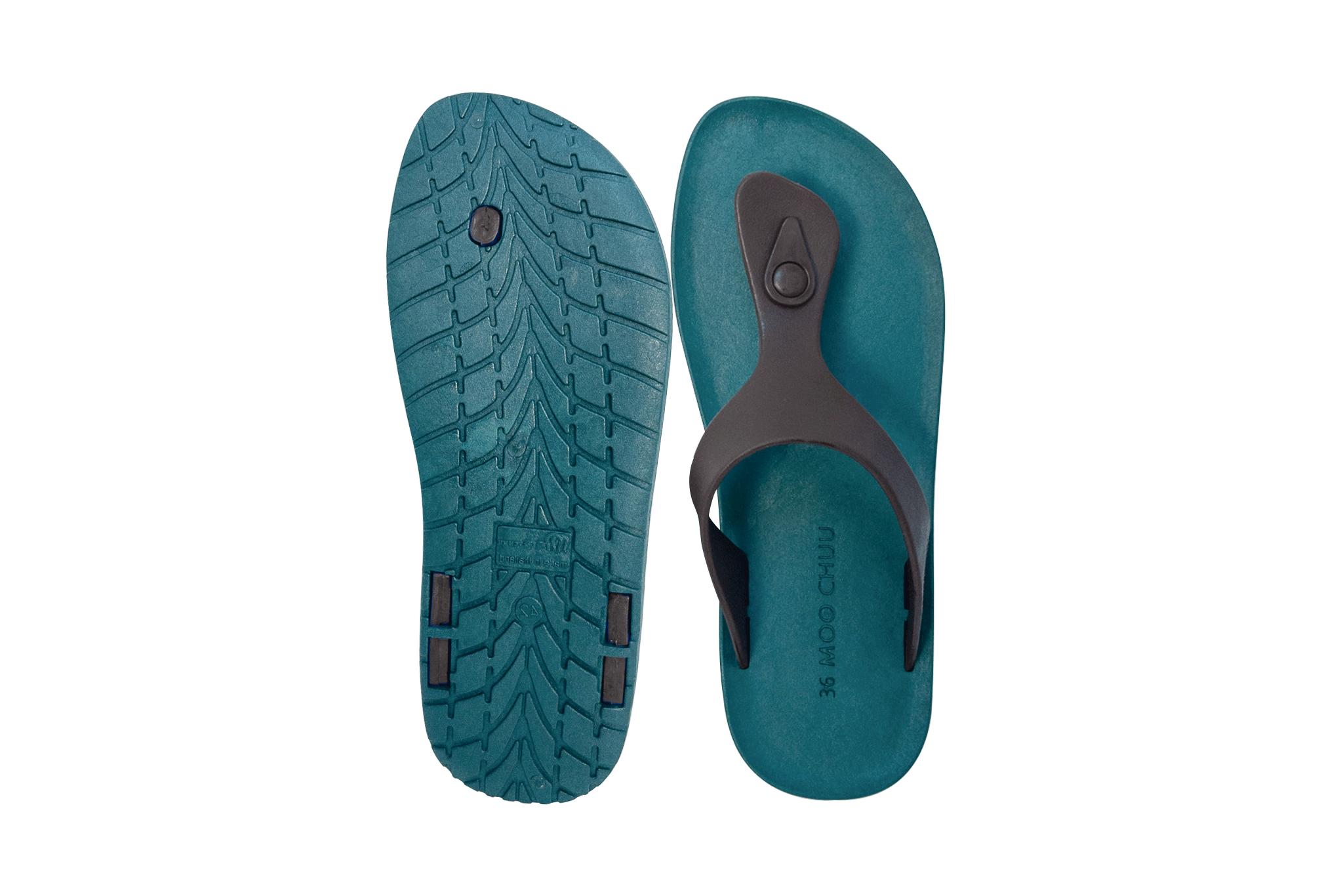 Candy Green Sole Brown Strap