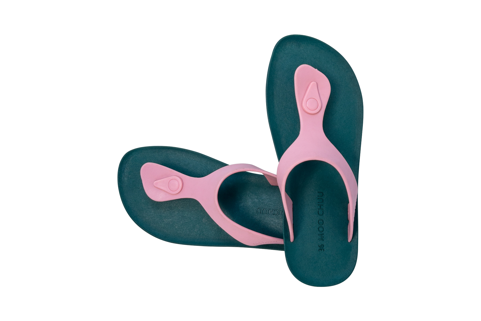 Candy Green Sole Light Pink Strap