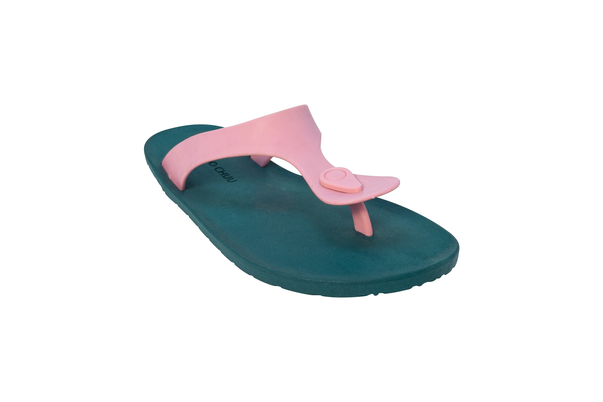 Candy Green Sole Light Pink Strap