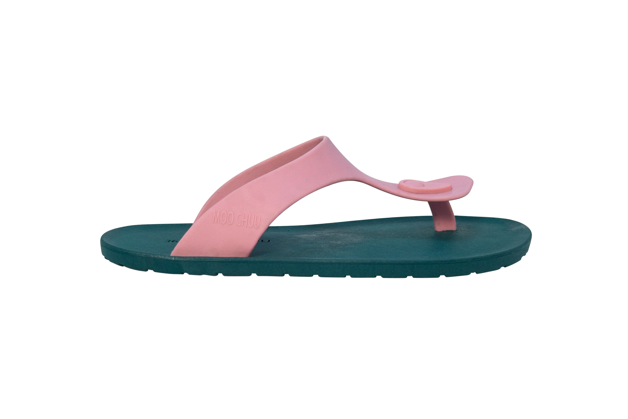 Candy Green Sole Light Pink Strap