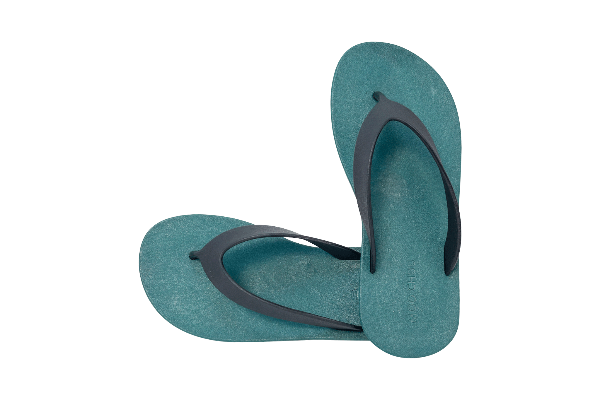 Flippy Green Sole Black Strap