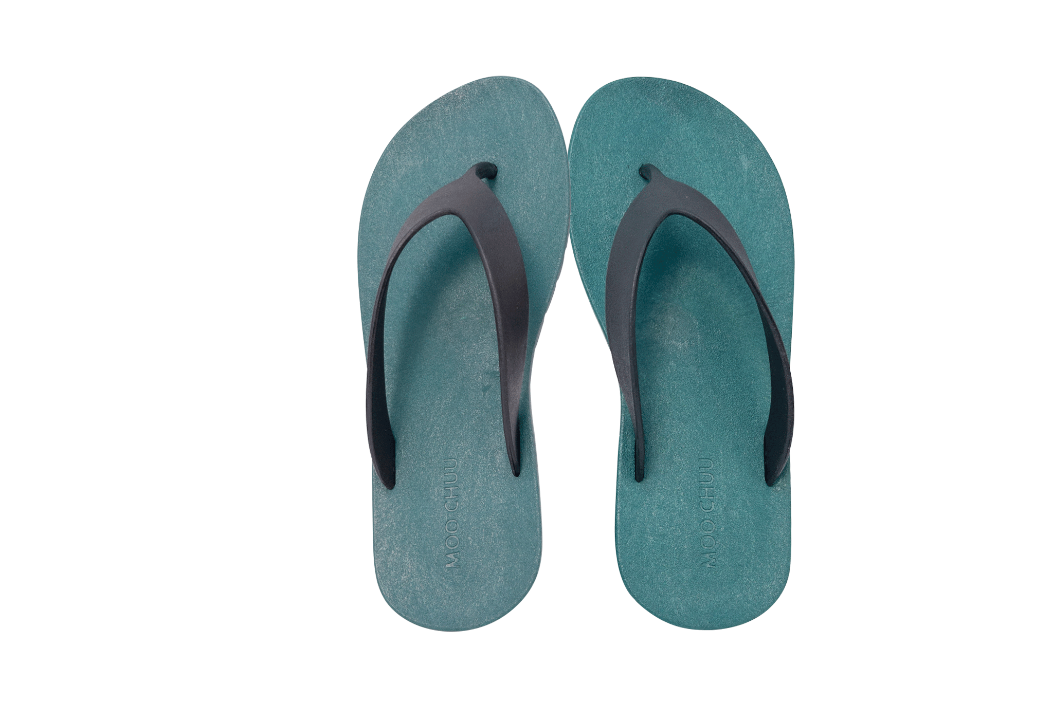 Flippy Green Sole Black Strap