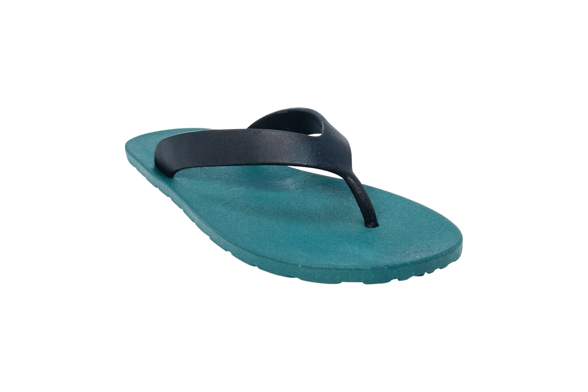 Flippy Green Sole Black Strap