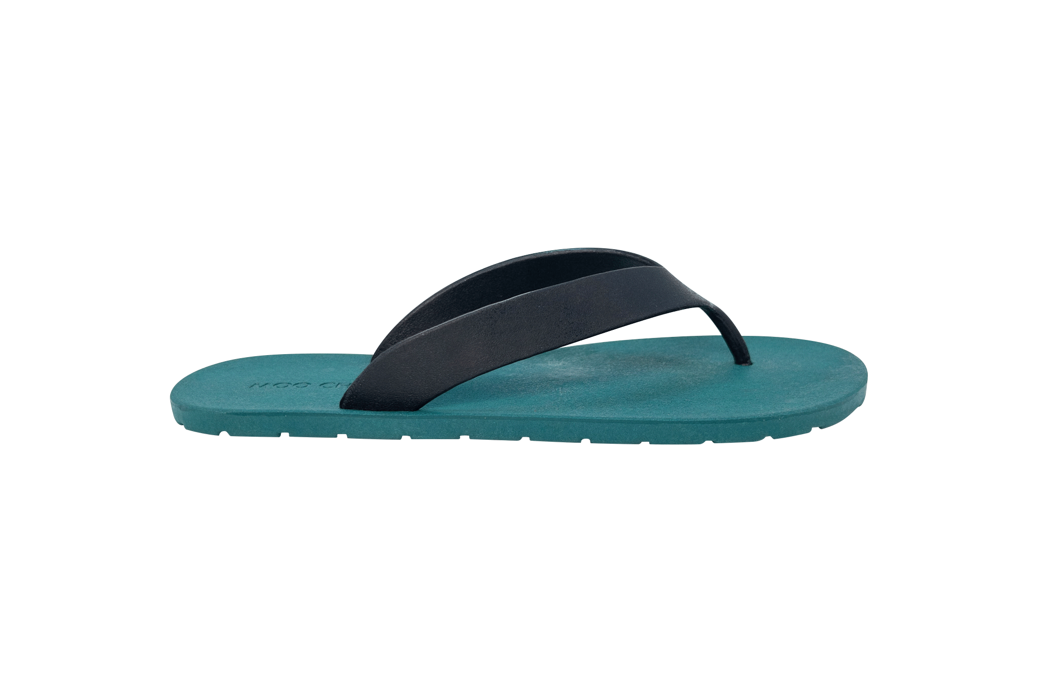 Flippy Green Sole Black Strap