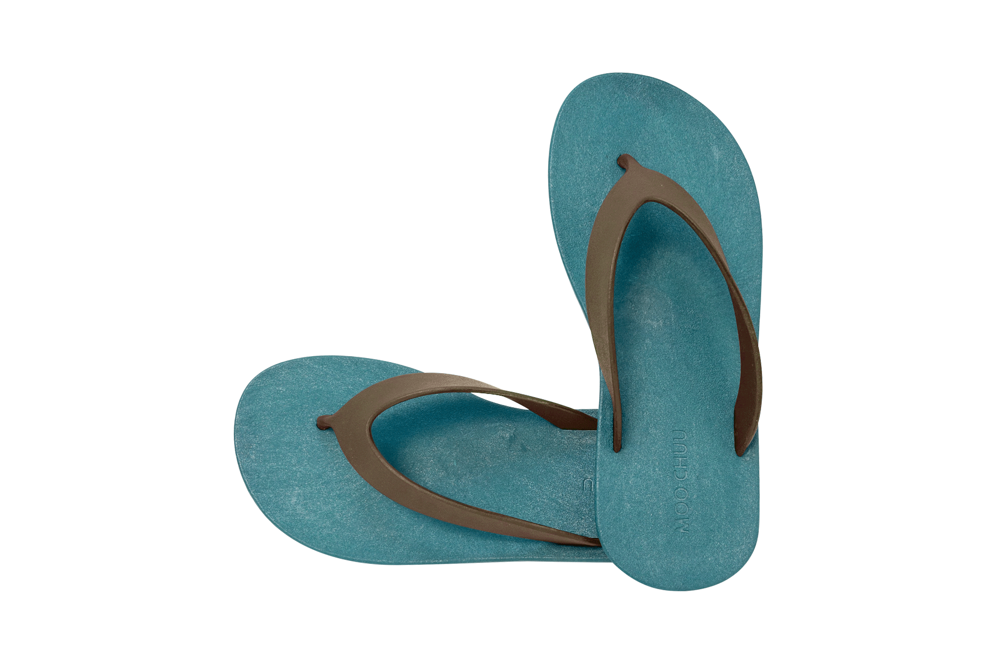 Flippy Green Sole Brown Strap