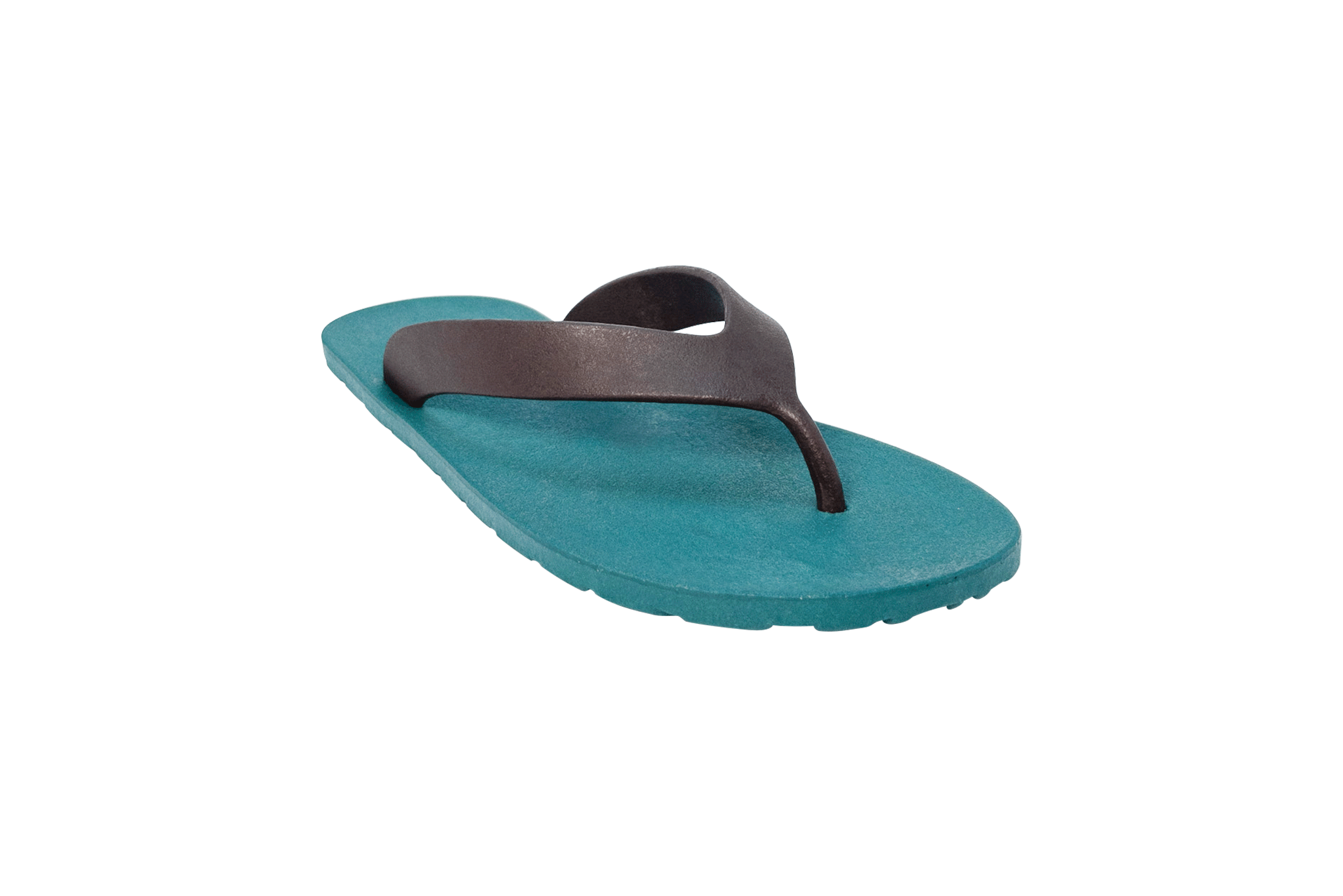 Flippy Green Sole Brown Strap
