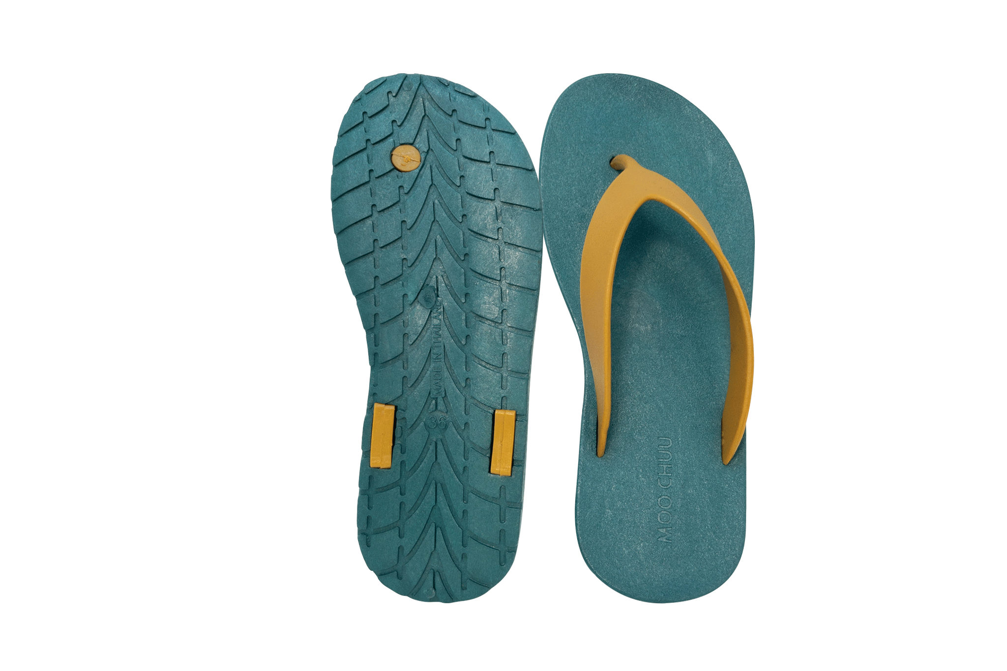 Flippy Green Sole Caramel Strap