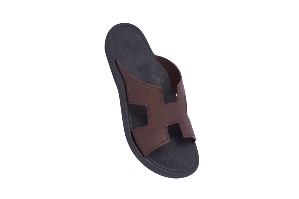 Hermey Black Sole Brown Strap