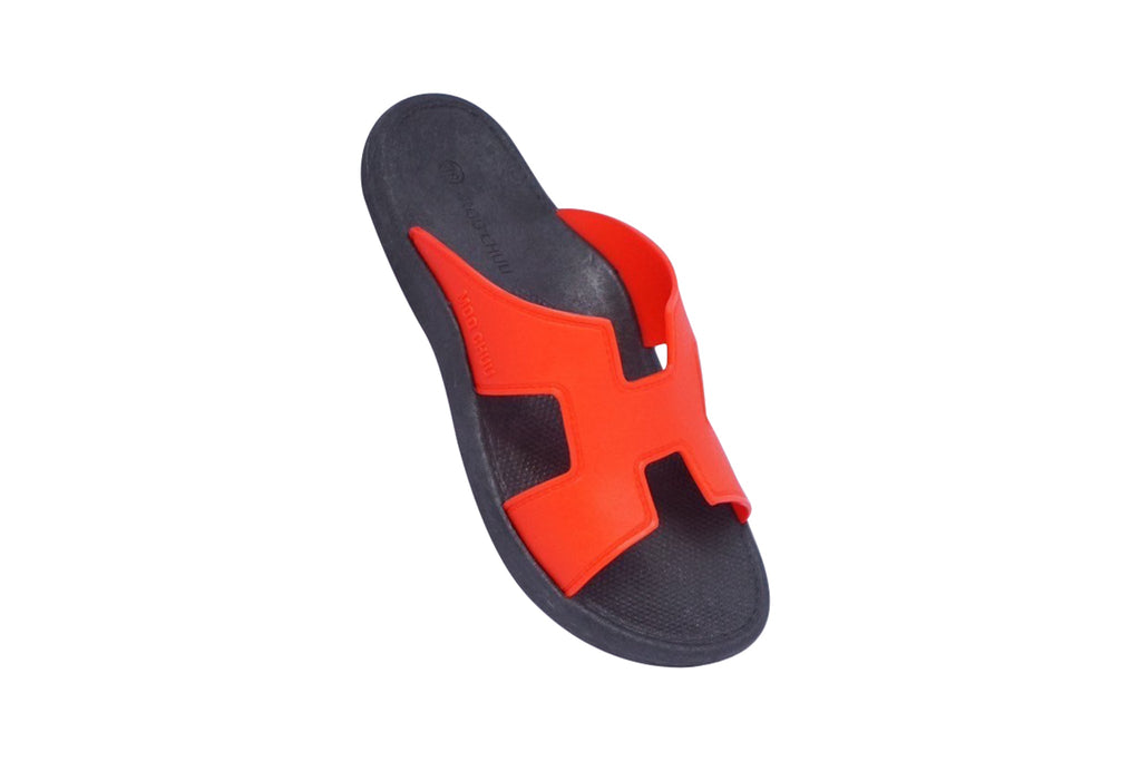 Hermey Black Sole Red Strap