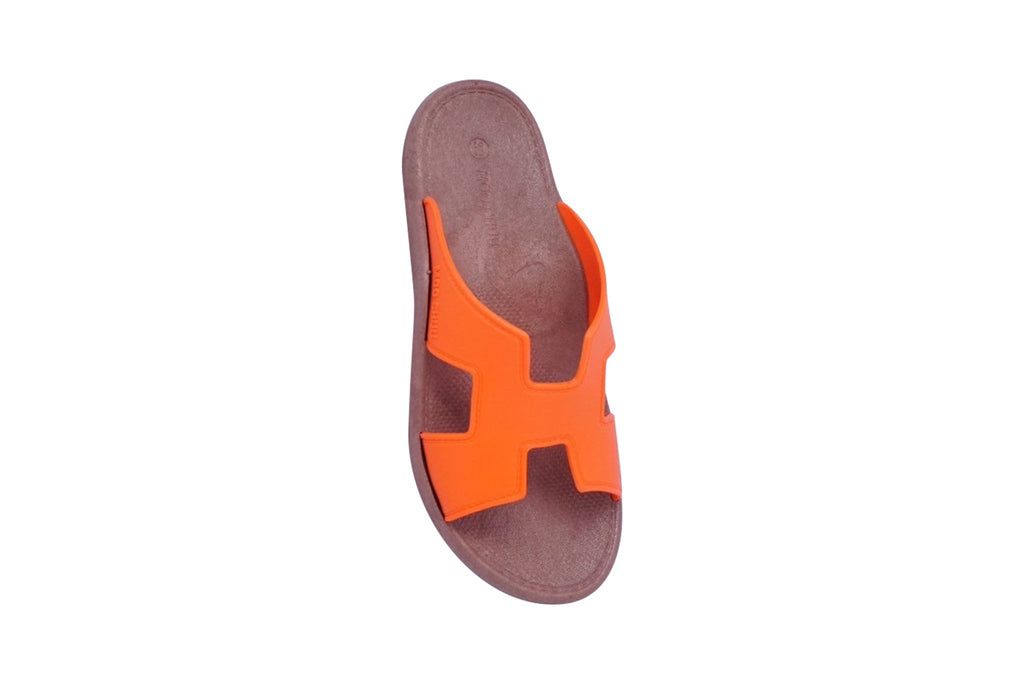 Hermey Brown Sole Orange Strap