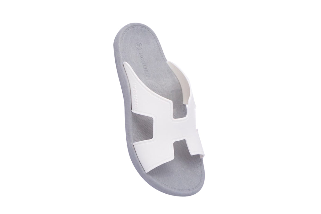 Hermey Grey Sole White Strap