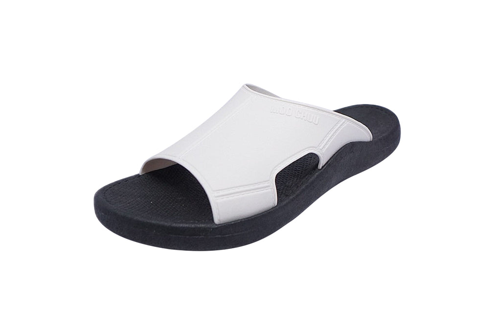 Jangy Black Sole White Strap