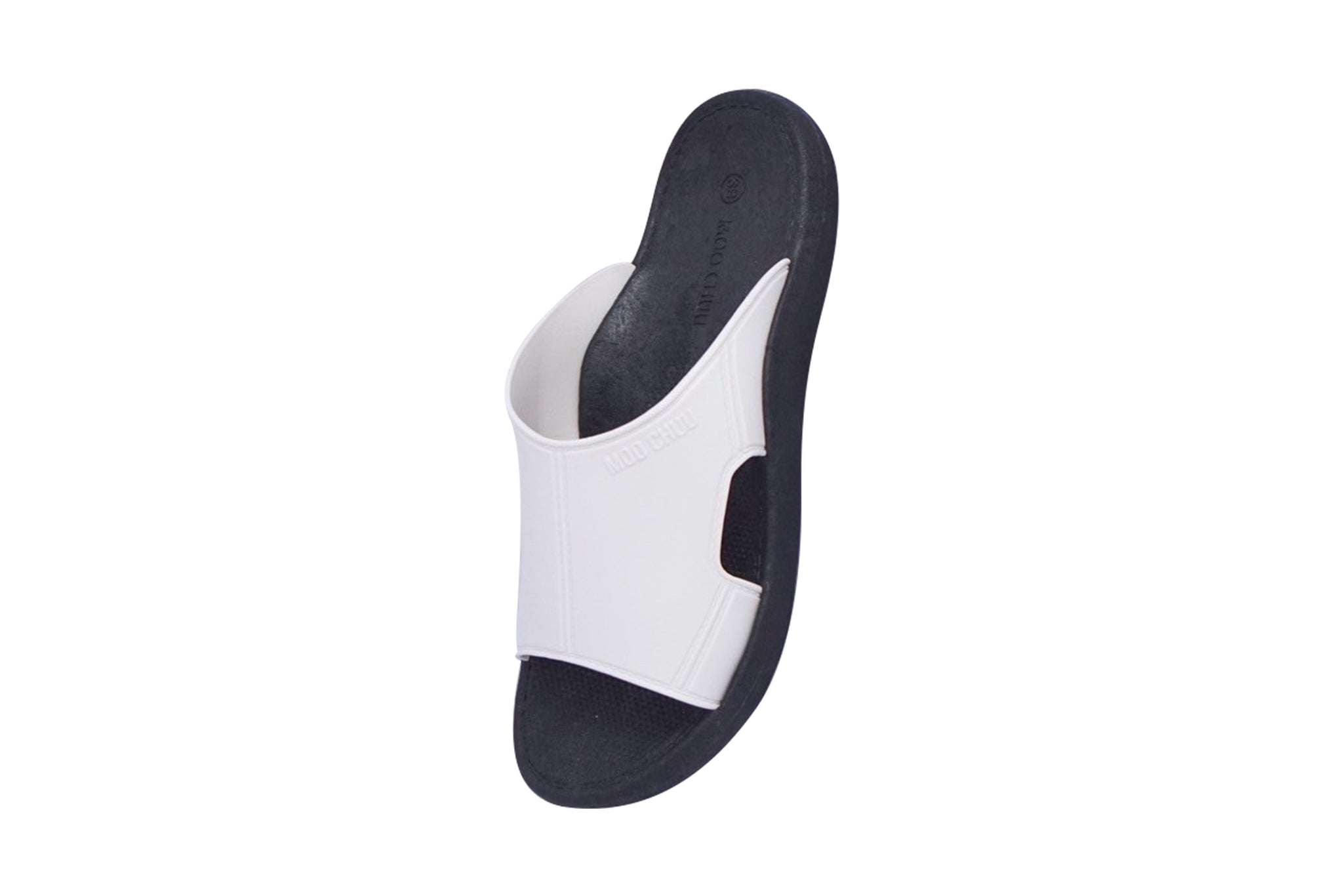 Jangy Black Sole White Strap