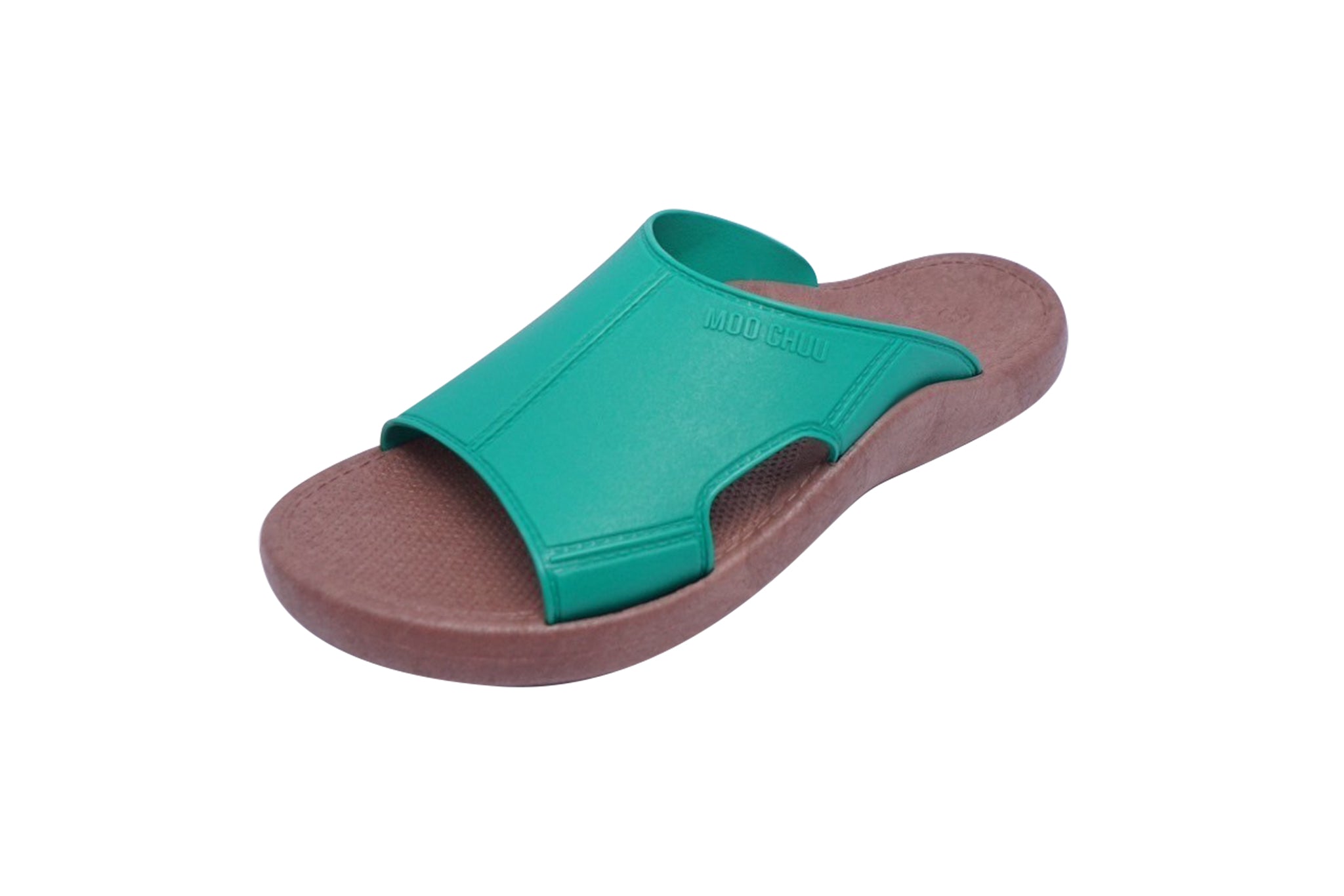 Jangy Brown Sole Green Strap