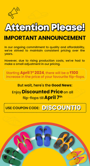 Announcement | Price Increase by Rs. 100 from April 1st. Use DISCOUNT10 to get flat 10% off.