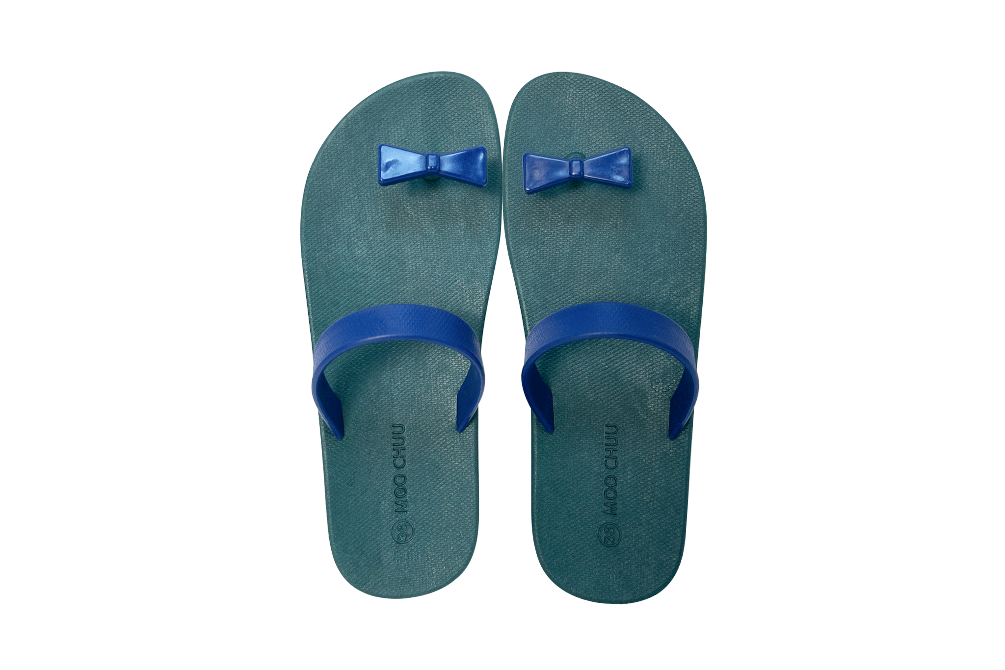 Sweety Bow Green Sole Blue Strap