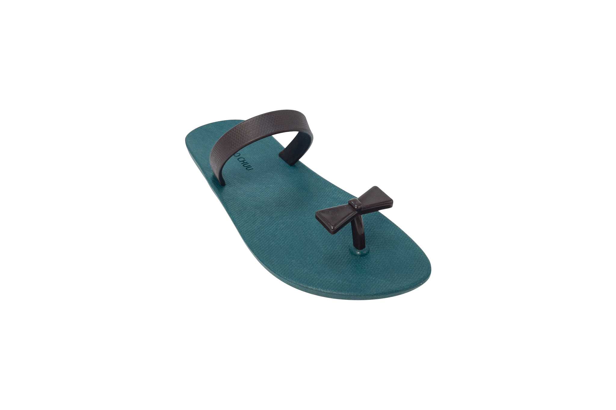 Sweety Bow Green Sole Brown Strap