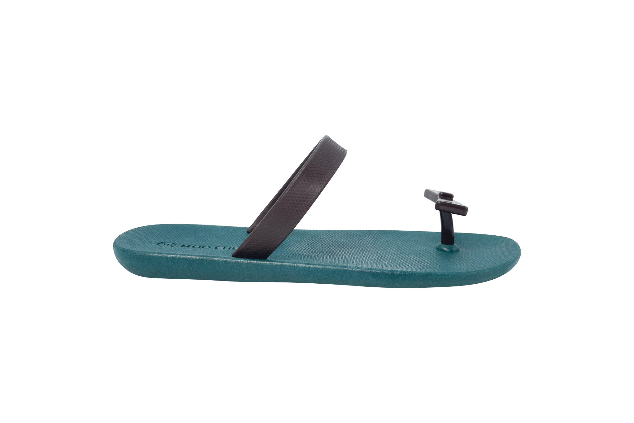 Sweety Bow Green Sole Brown Strap