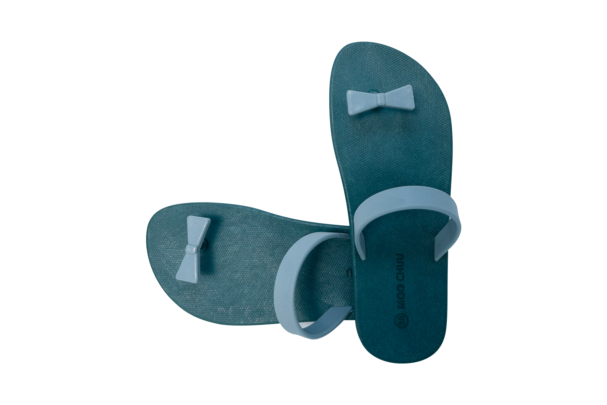Sweety Bow Green Sole Grey Strap