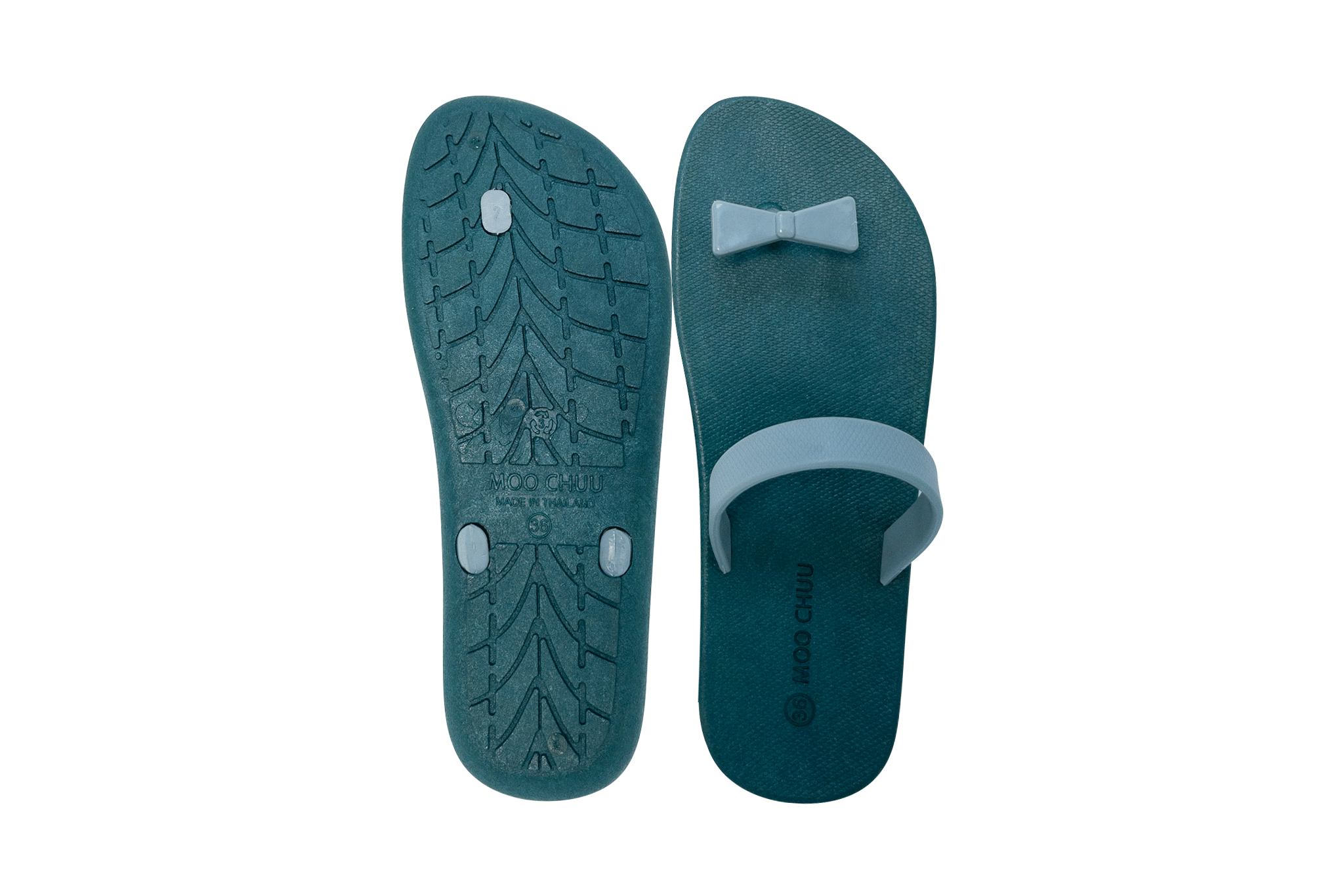 Sweety Bow Green Sole Grey Strap