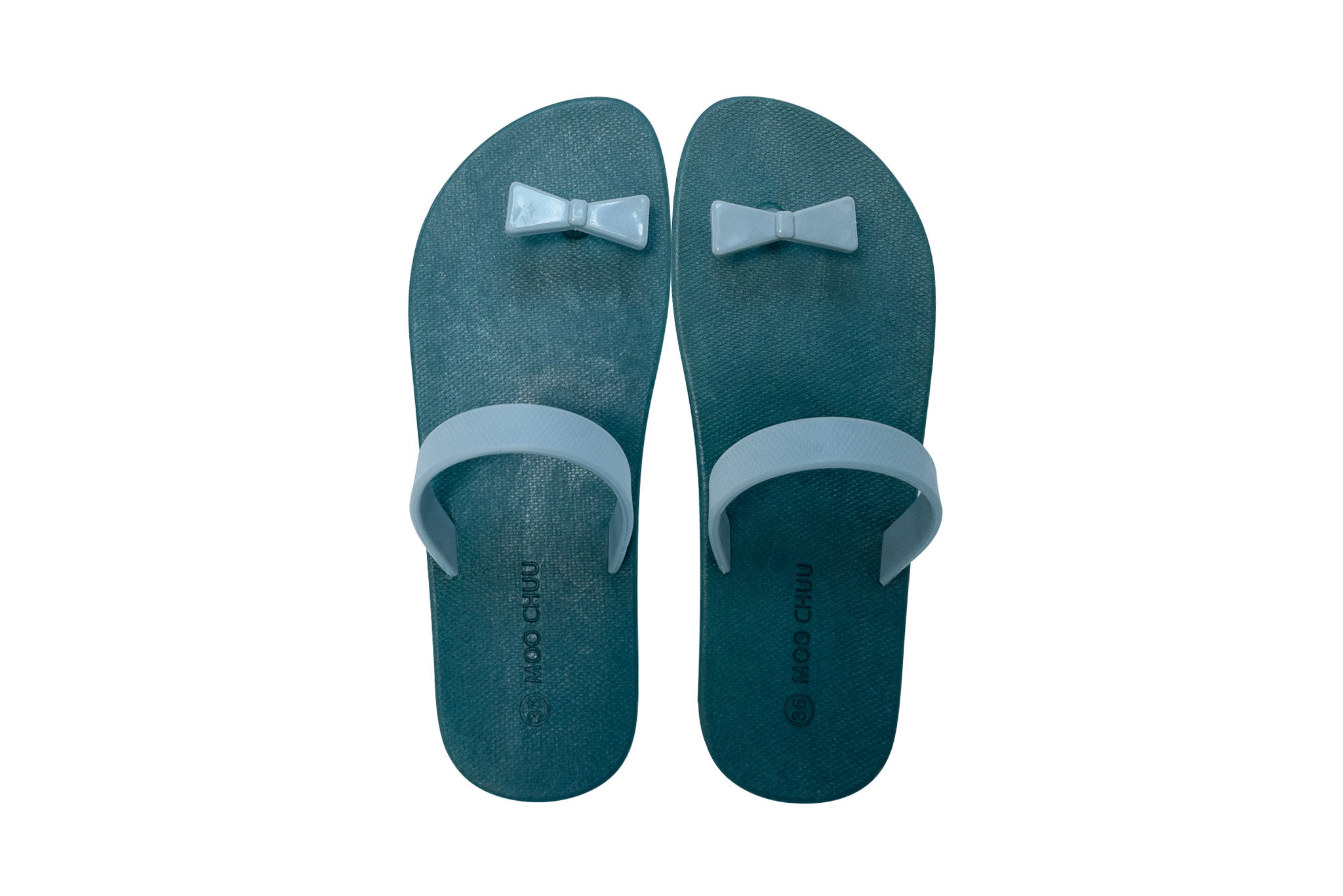 Sweety Bow Green Sole Grey Strap