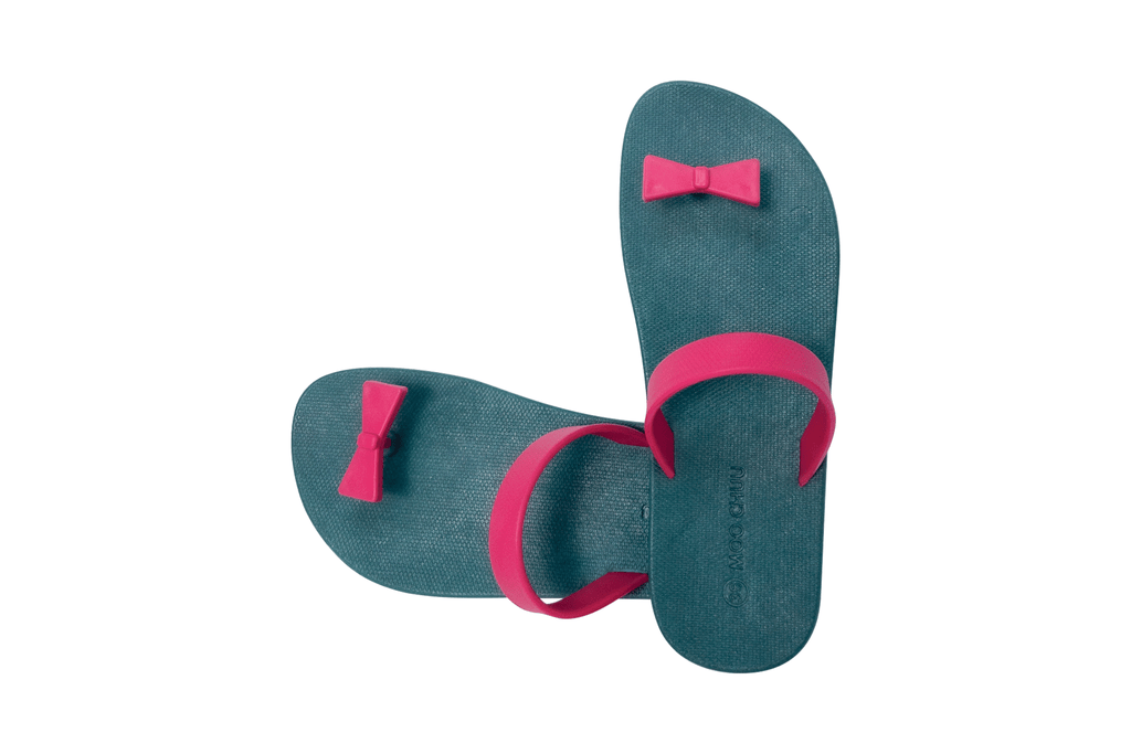 Sweety Bow Green Sole Pink Strap