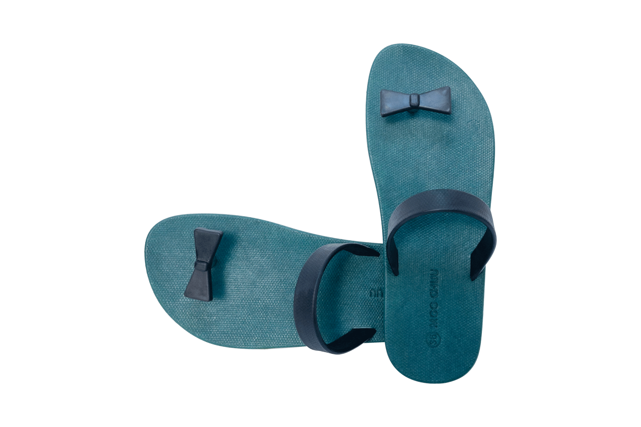 Sweety Bow Green Sole Black Strap
