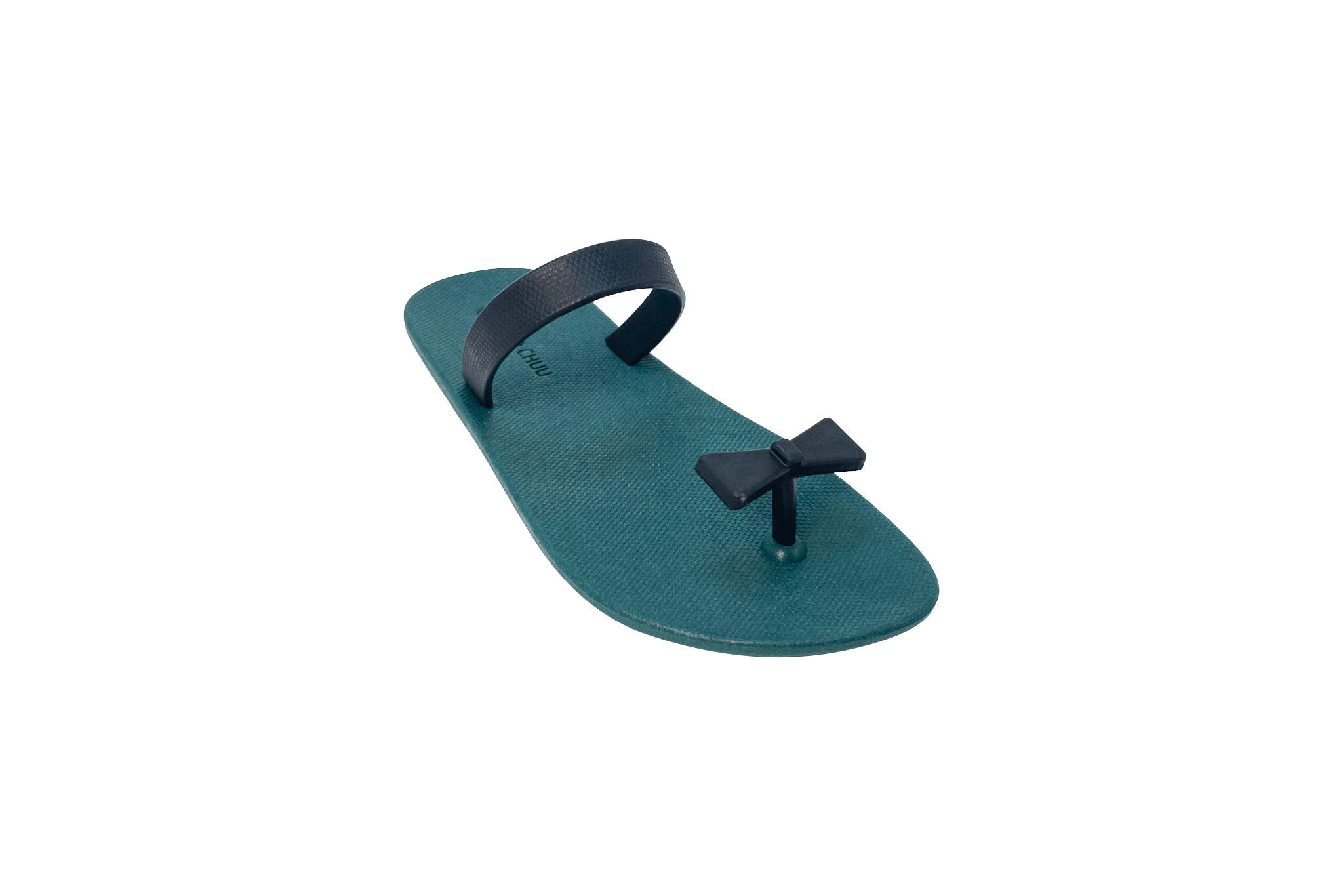 Sweety Bow Green Sole Black Strap