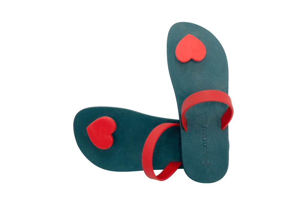 Sweety Heart Green Sole Red Strap