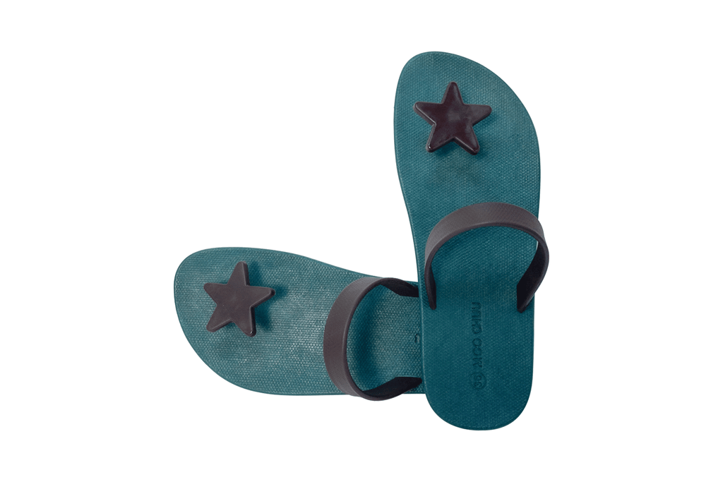 Sweety Star Green Sole Brown Strap