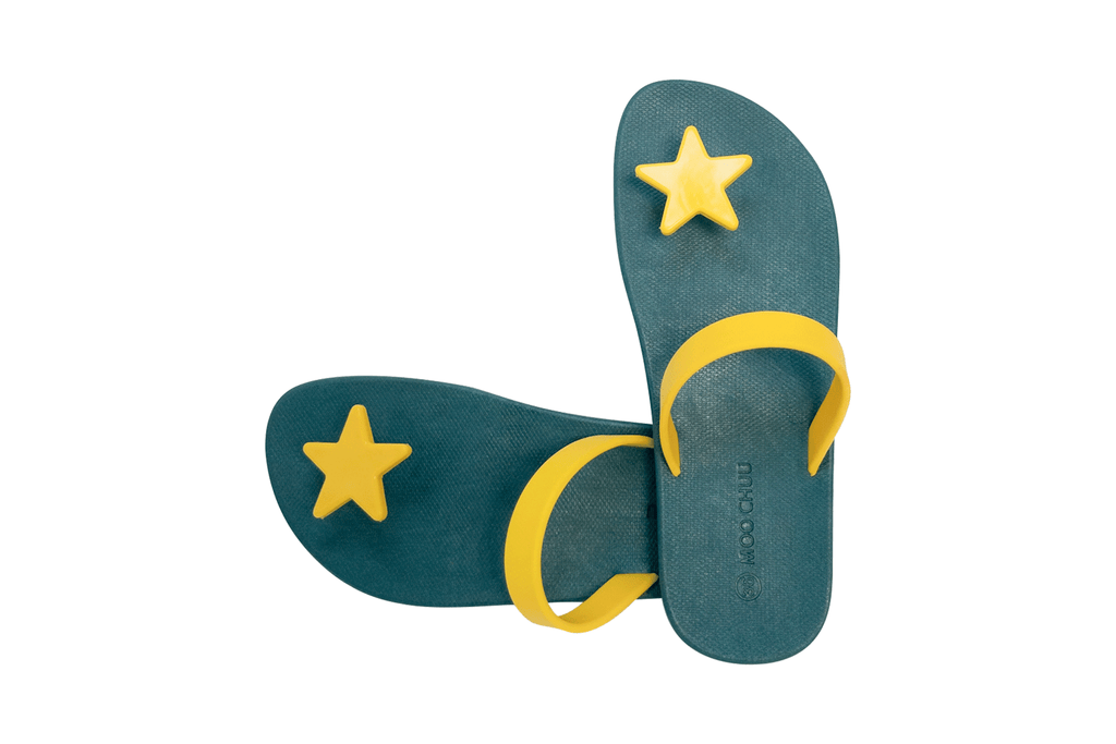 Sweety Star Green Sole Yellow Strap