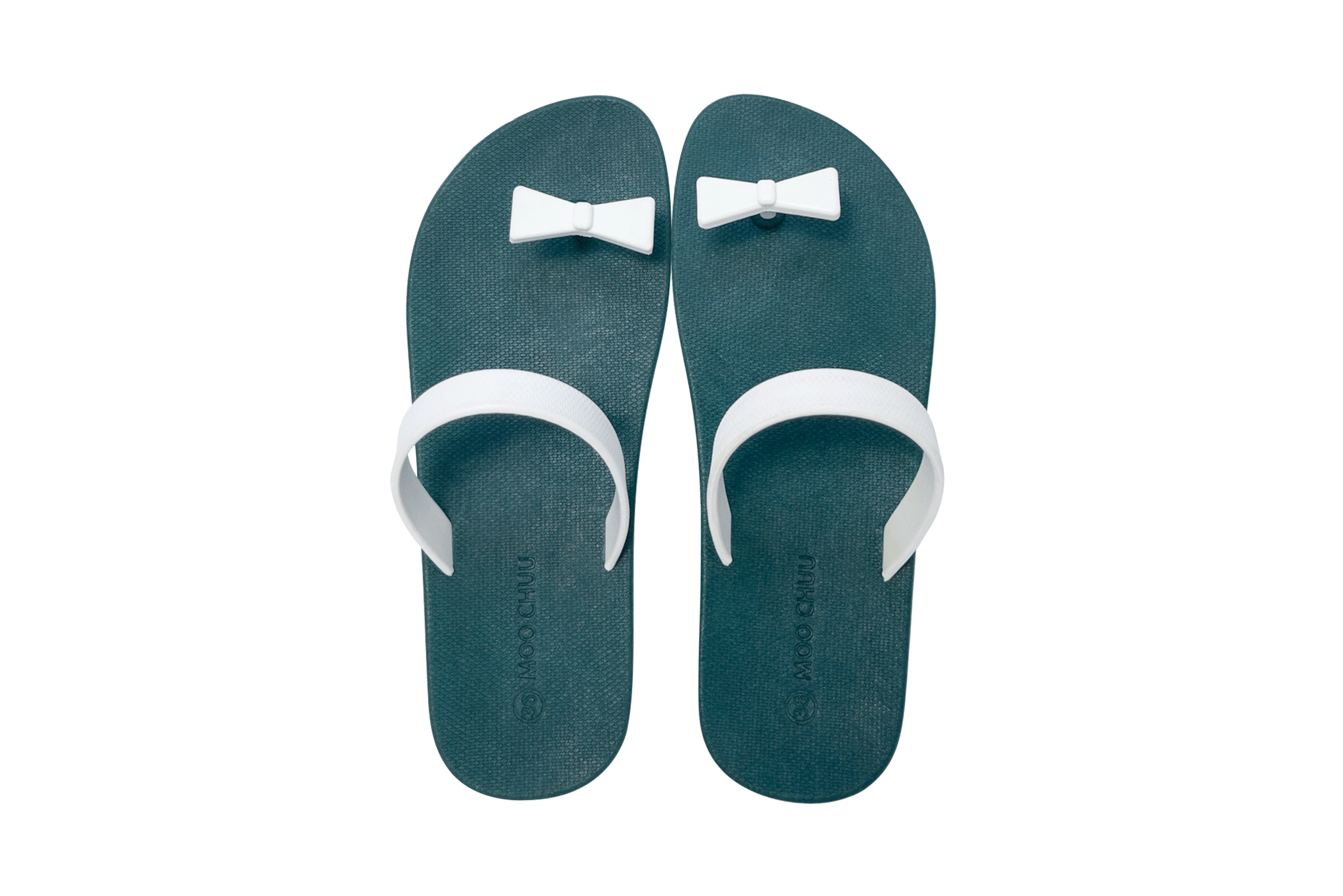 Sweety Bow Green Sole White Strap