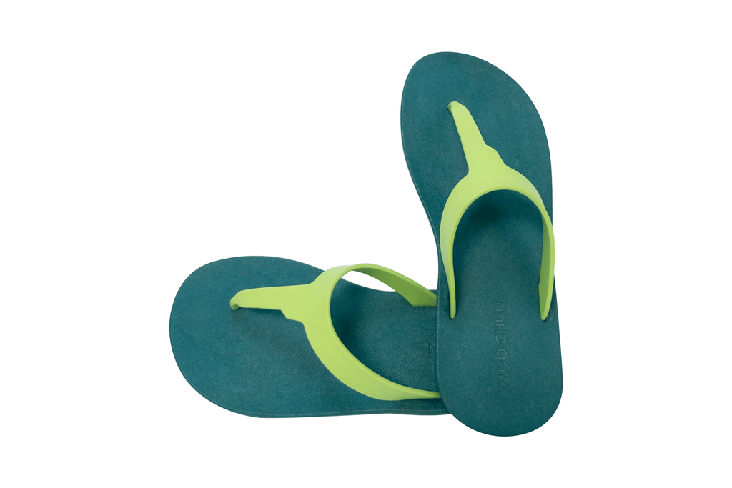 Thongs Green Sole Lime Strap