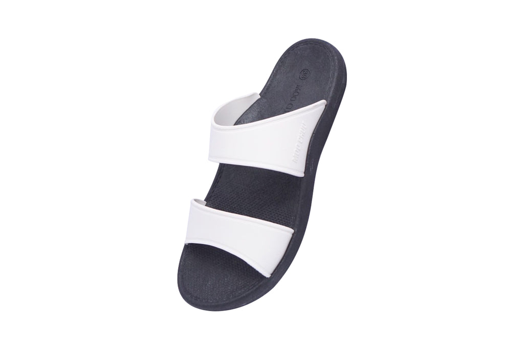 Twinny Black Sole White Strap