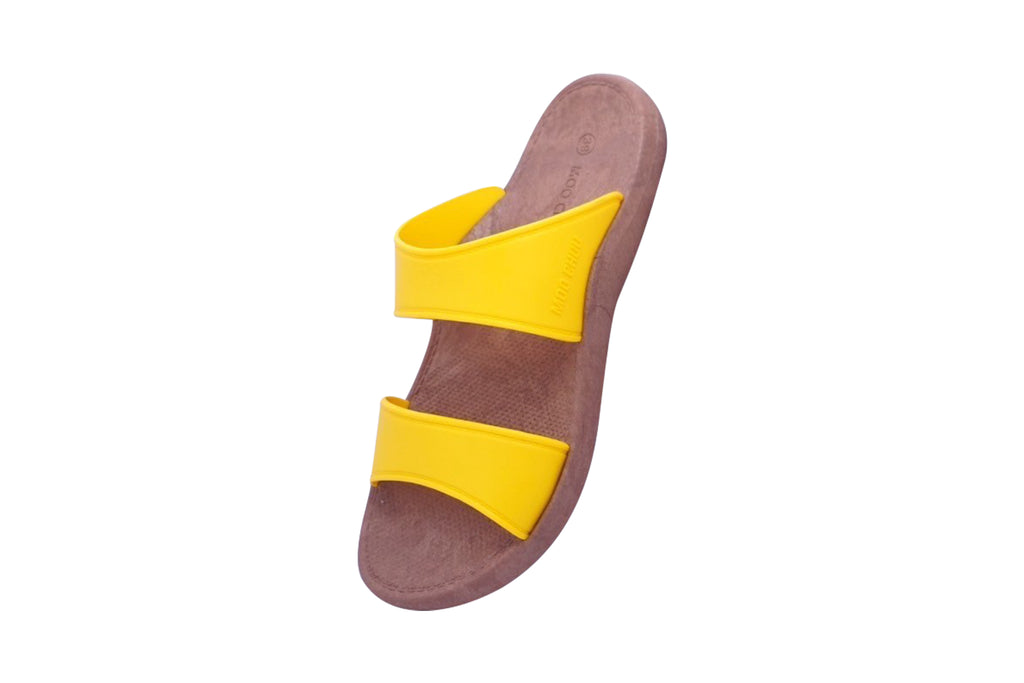 Twinny Brown Sole Yellow Strap