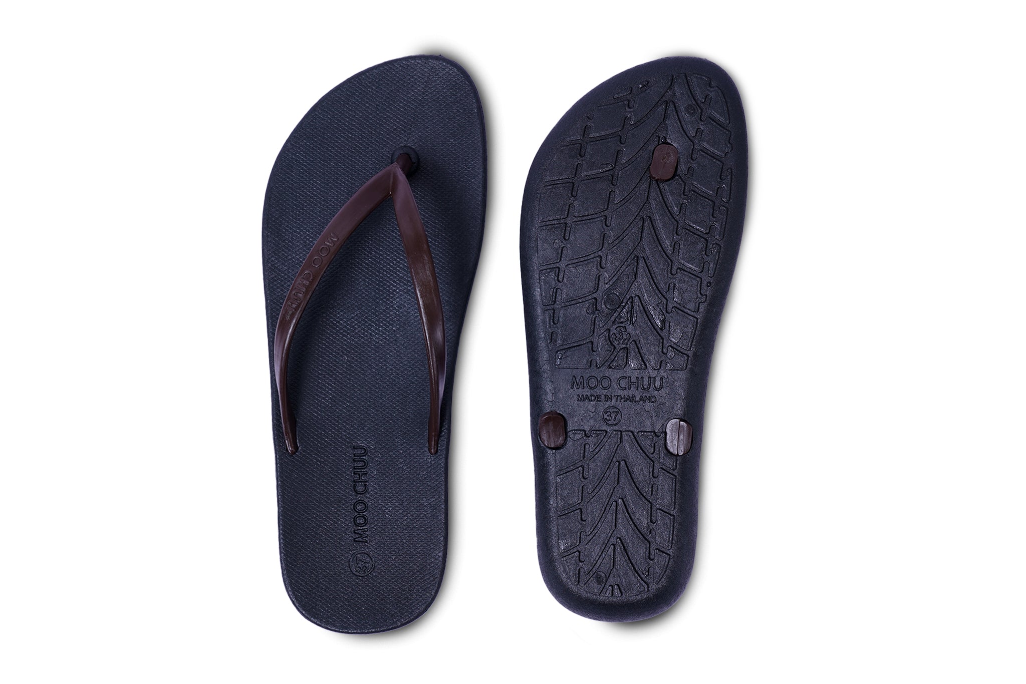 Dali Flippy Black Sole Brown Strap