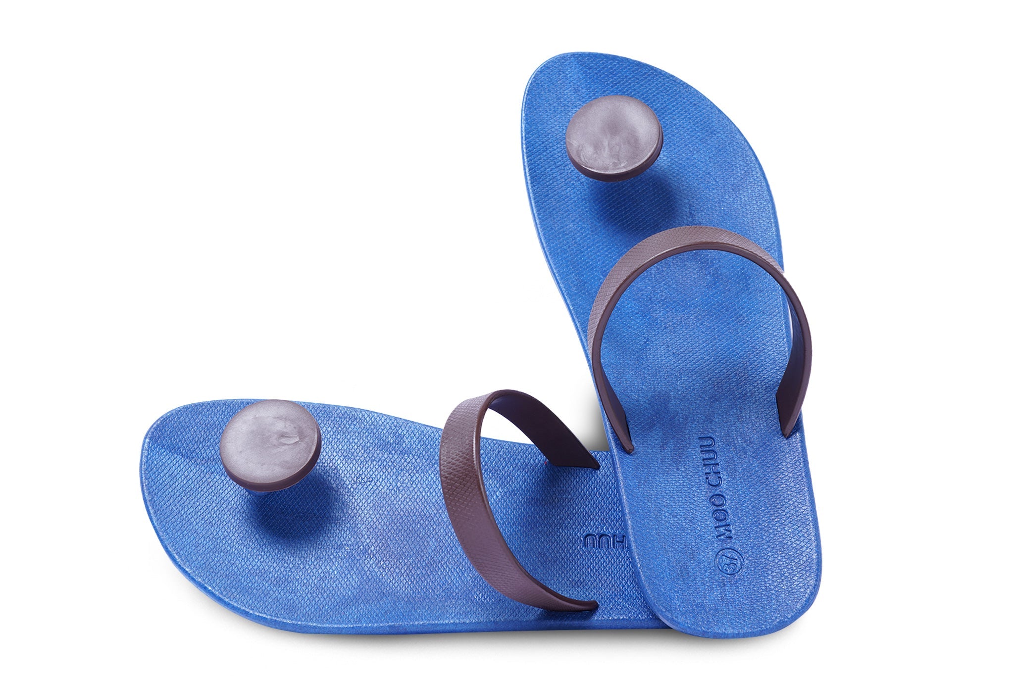 Sweety Dot Blue Sole Brown Strap