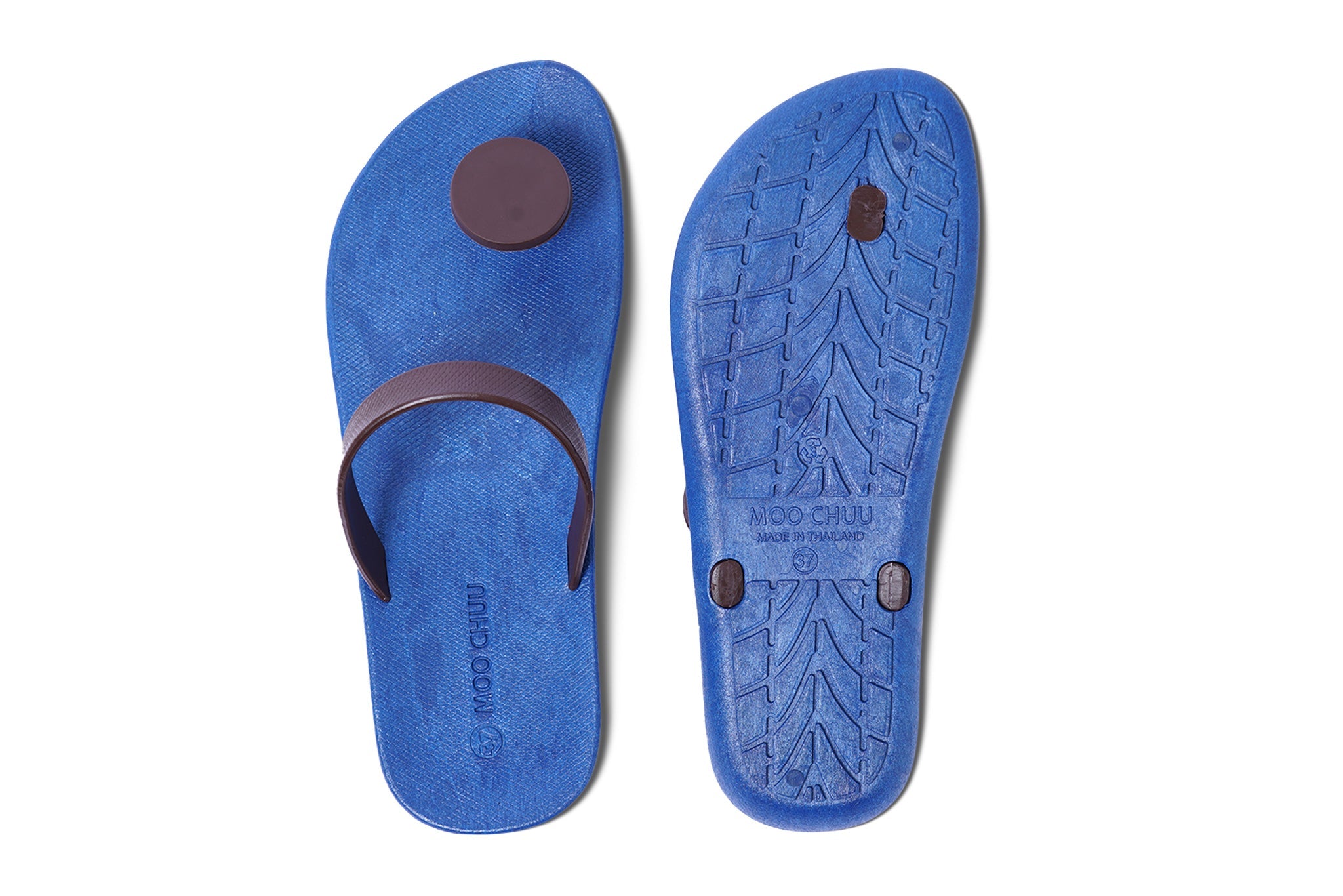 Sweety Dot Blue Sole Brown Strap
