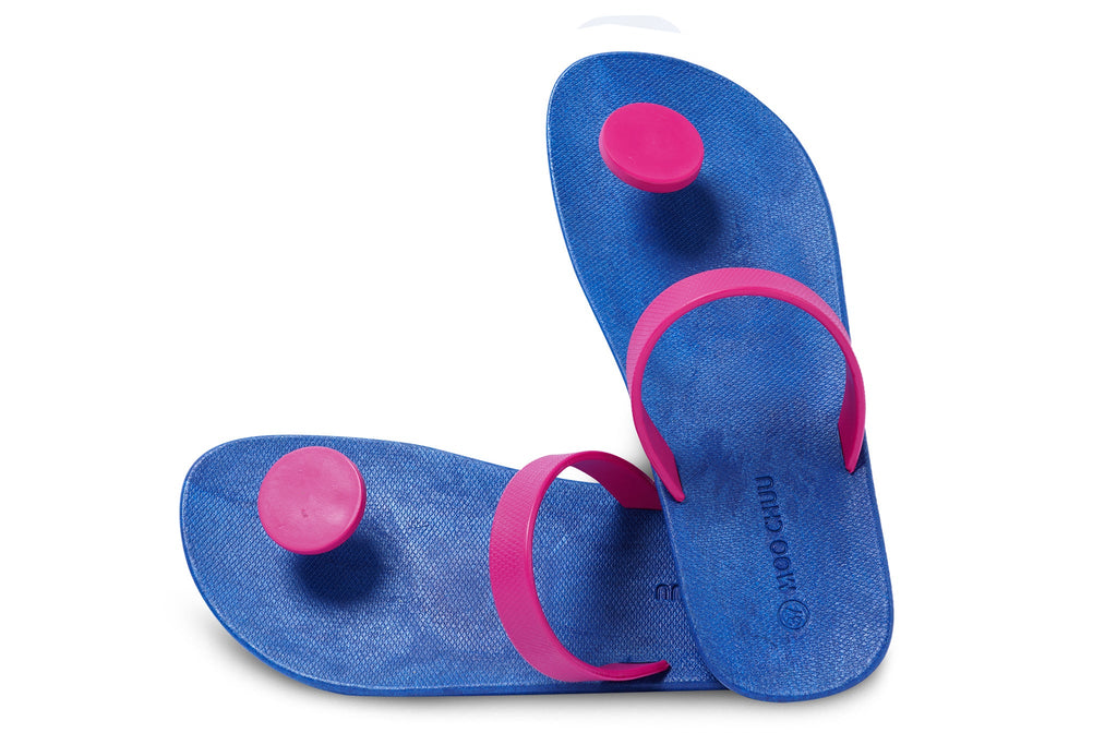 Sweety Dot Blue Sole Hot Pink Strap