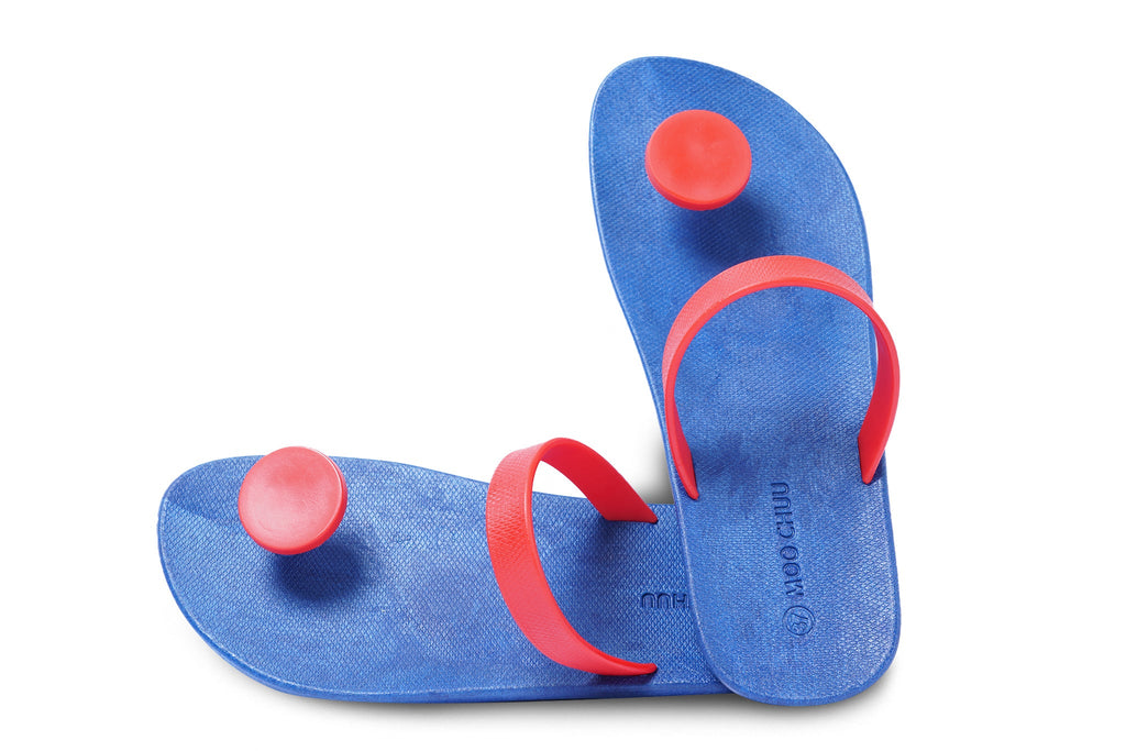 Sweety Dot Blue Sole Red Strap