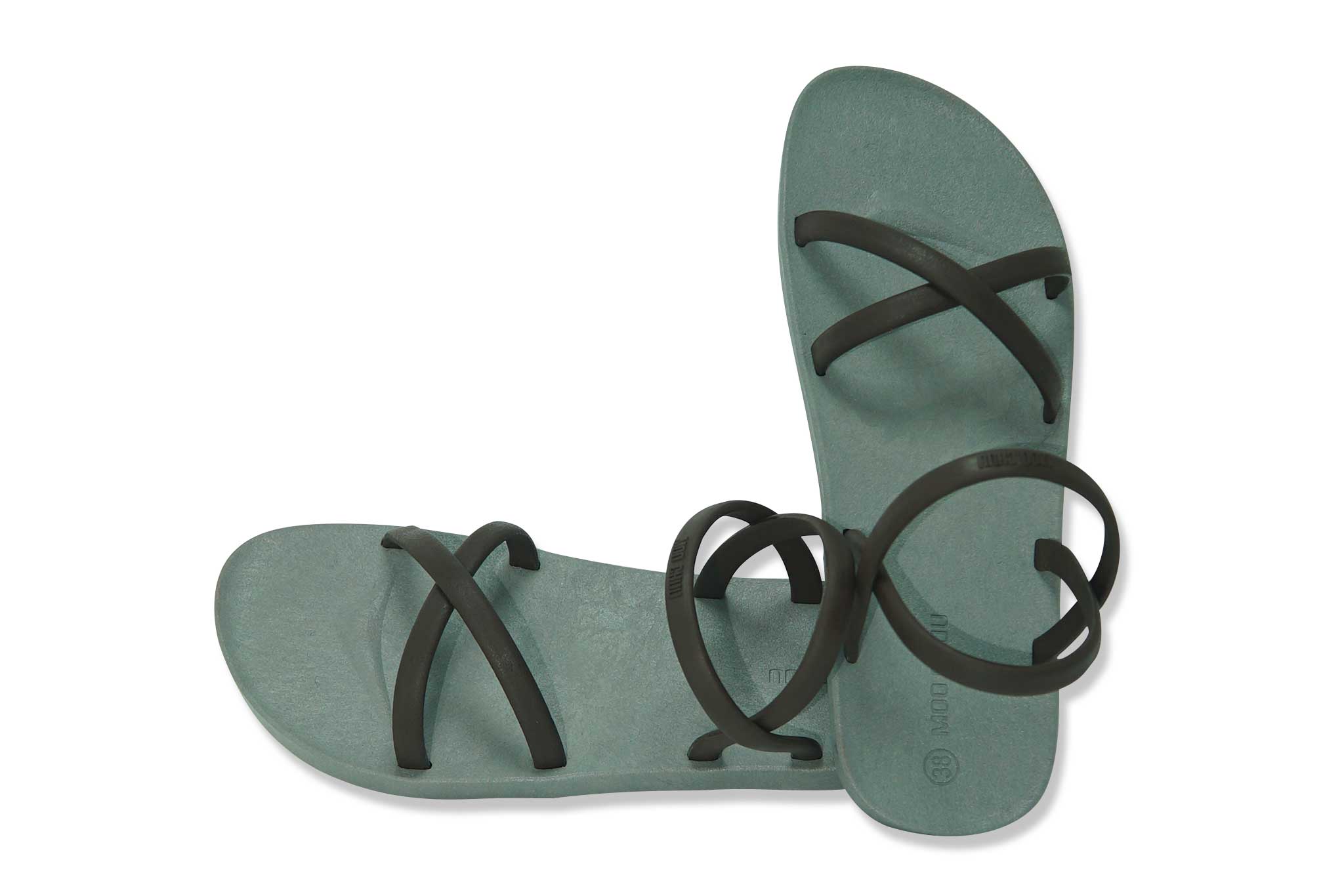 Cross Slim Grey Sole Brown Strap