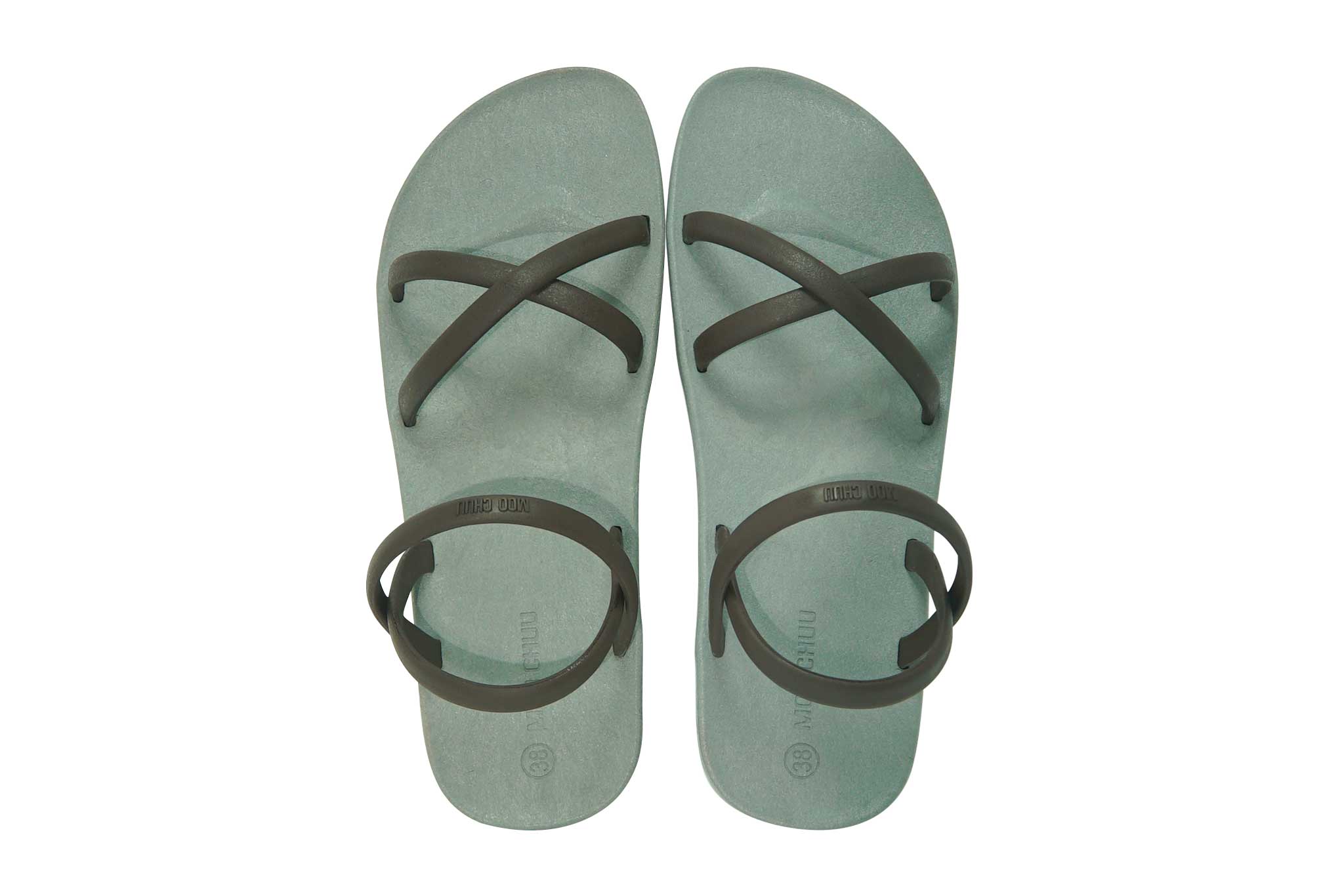 Cross Slim Grey Sole Brown Strap