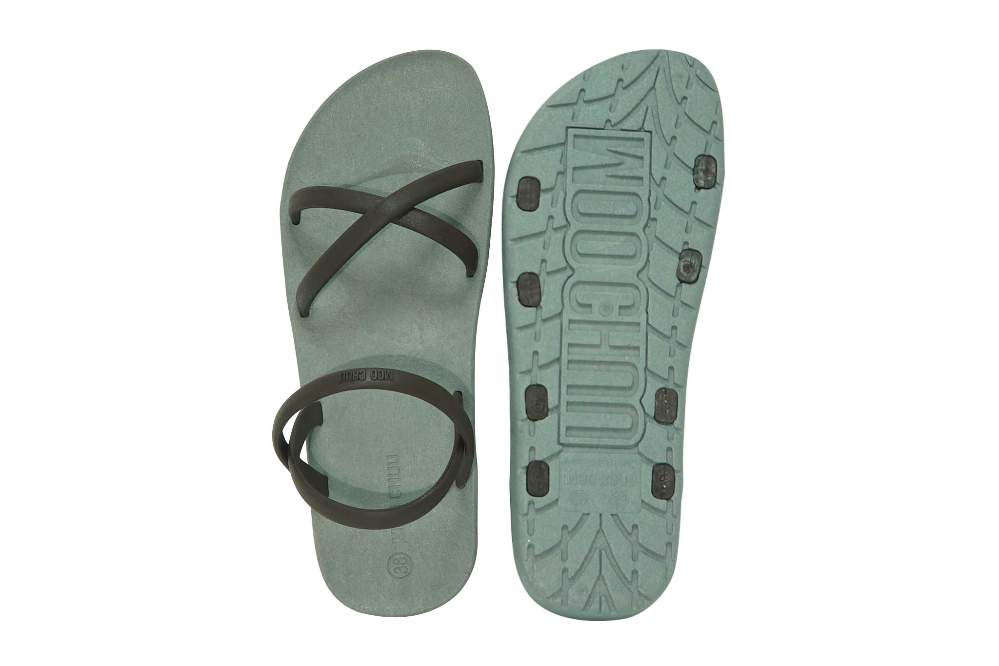 Cross Slim Grey Sole Brown Strap