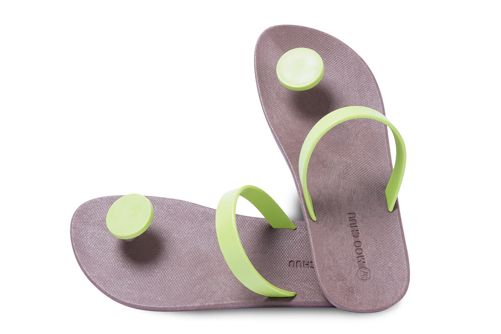 Sweety Dot Brown Sole Lime Strap