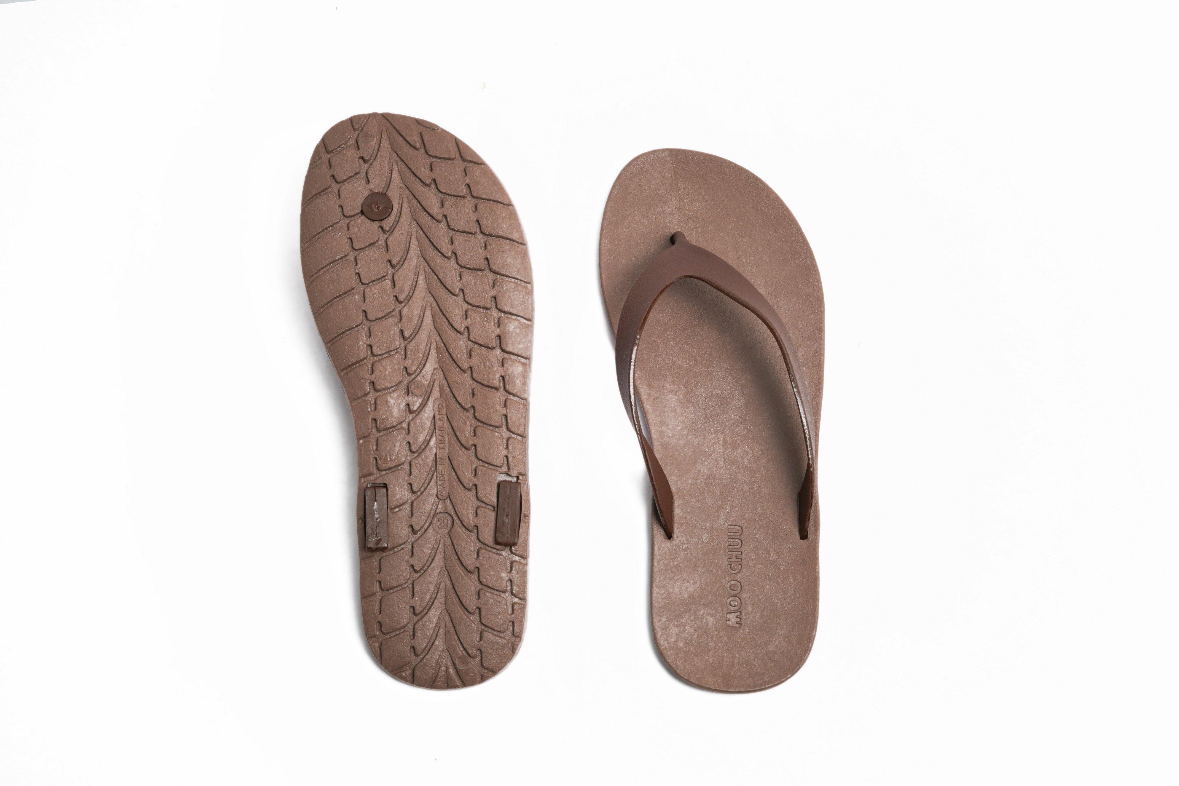 Flippy Brown Sole Brown Strap - Moo Chuu India