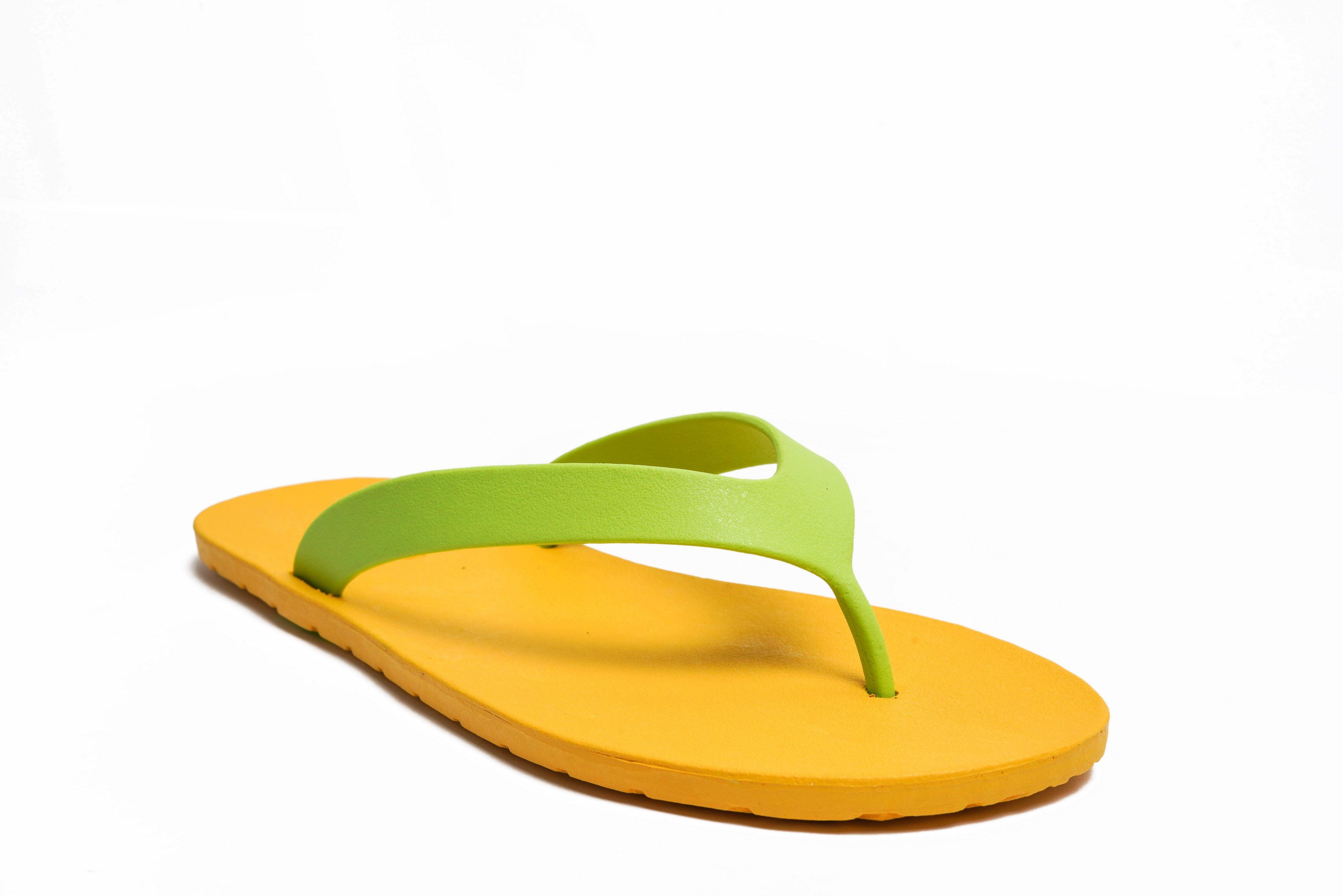 Flippy Yellow Sole Lime Strap - Moo Chuu India